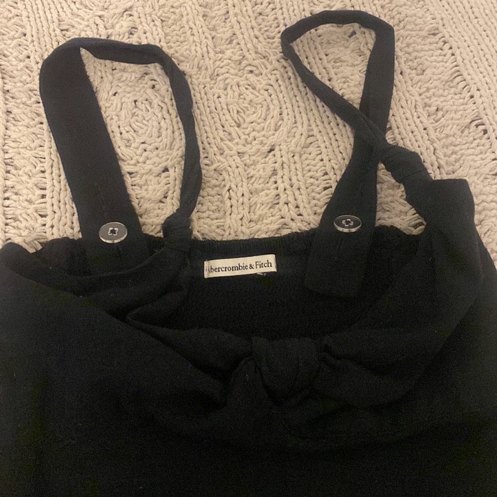 Abercrombie and Fitch Black Crop Tank